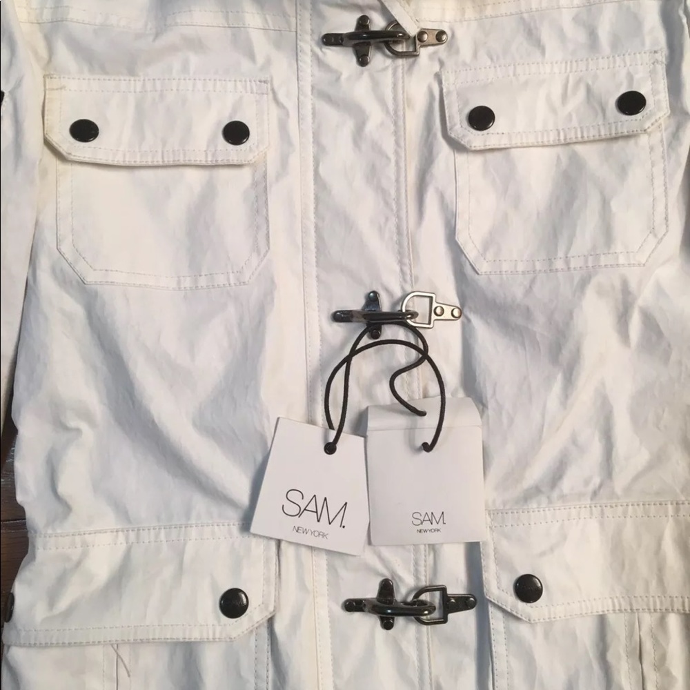 SAM. New York white Women’s parka jacket M - Picture 3 of 5